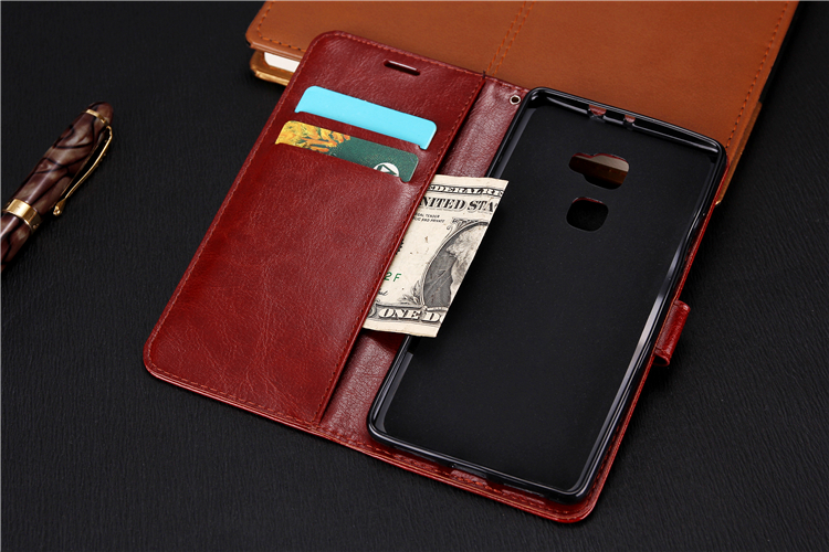 Leather Wallet Case for Huawei