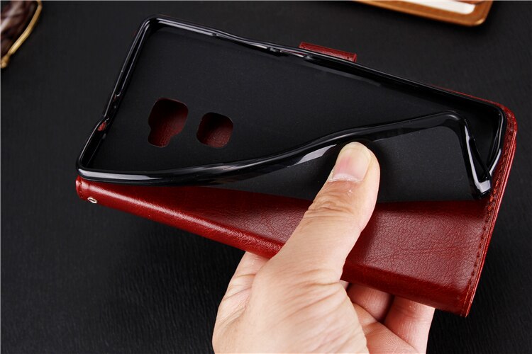 Leather Wallet Case for Huawei
