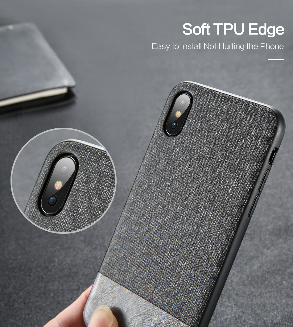 Cloth & Leather Design Phone Case for Huawei