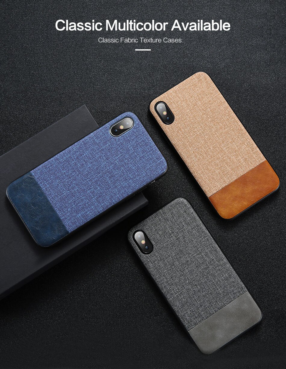 Cloth & Leather Design Phone Case for Huawei