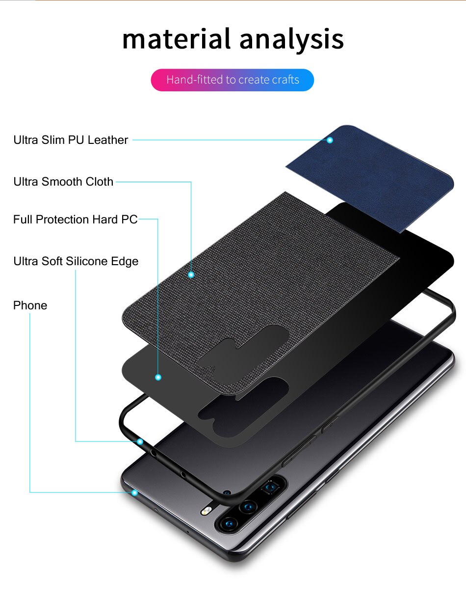 Multicolor Design Cloth Phone Case for Huawei