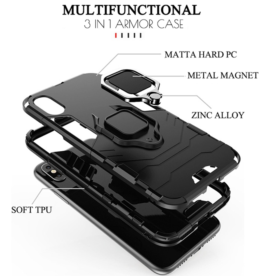 3 in 1 Full Protective Design Phone Case for Xiaomi