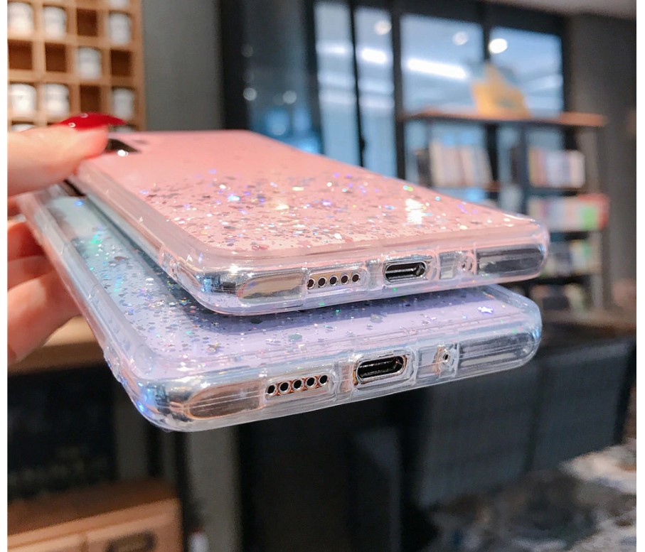 Glitter Transparent Case for Huawei