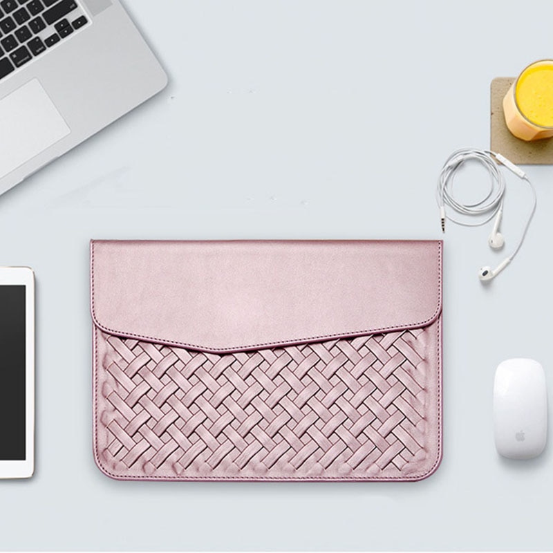 Stylish Shimmering Durable Leather Laptop Case