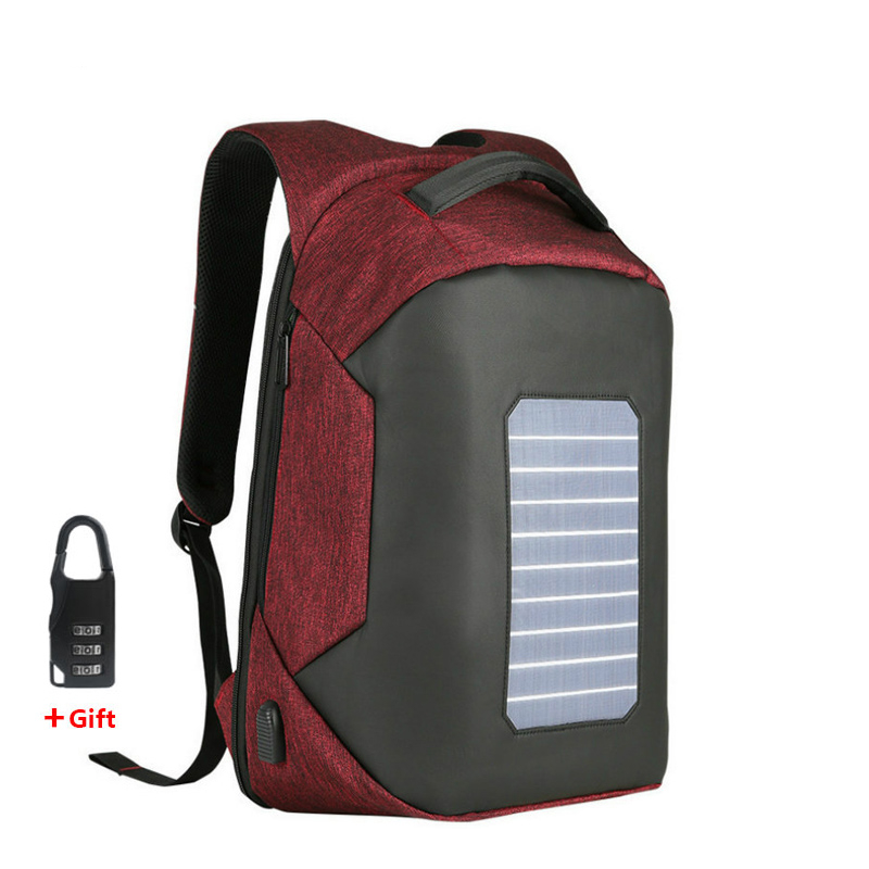 Unisex Stylish Solar Laptop Backpack