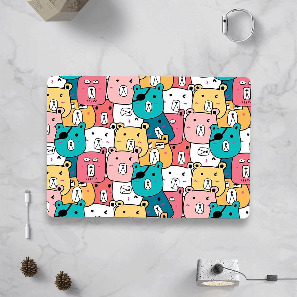 Cartoon Animals Printed Macbook Case