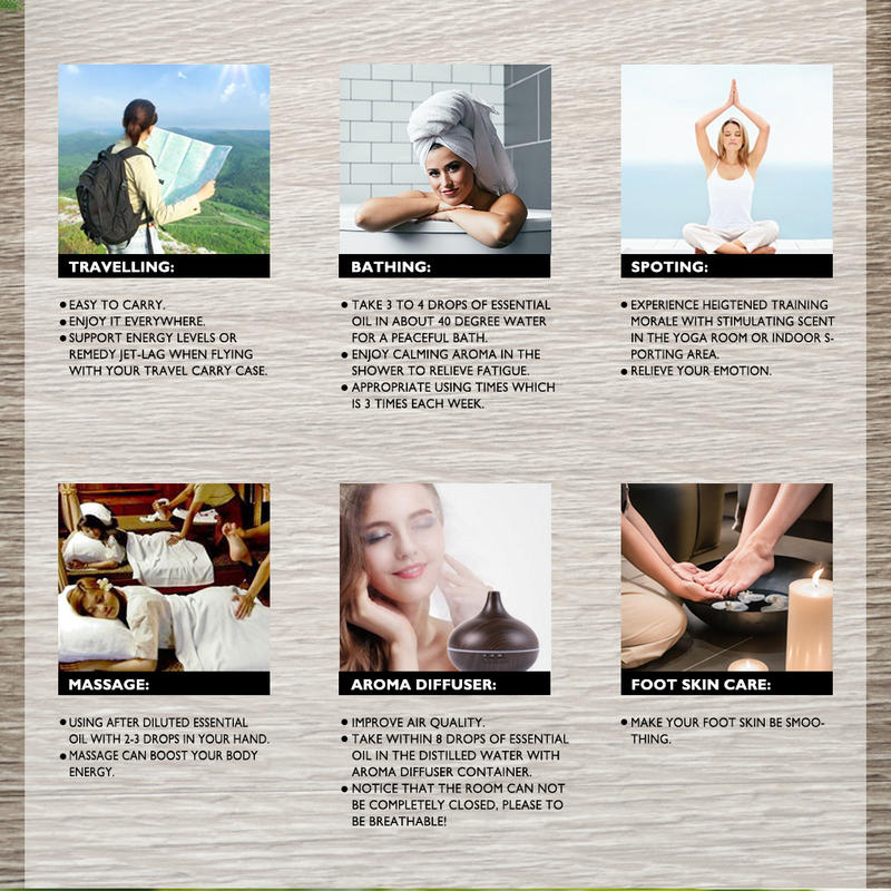 Natural Essential Oil for Aromatherapy