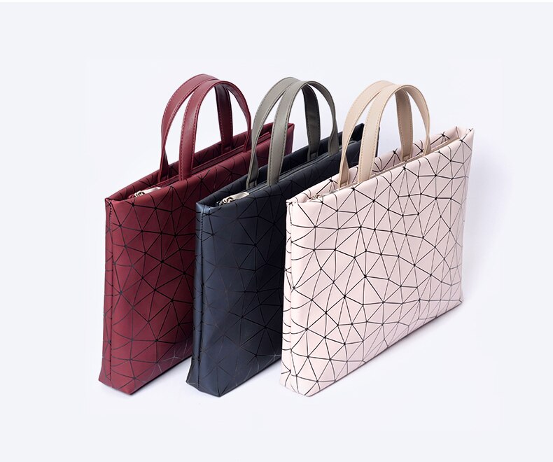 Geometric Patterned Laptop Bag