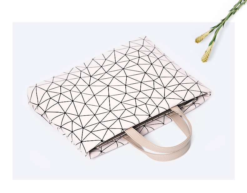 Geometric Patterned Laptop Bag