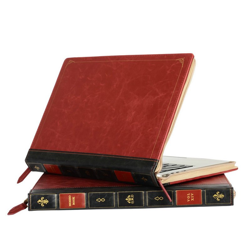 Vintage Book Style Macbook PU Case