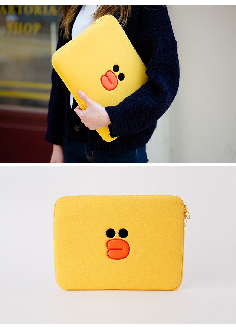 Cartoon Animals Printed Laptop Case