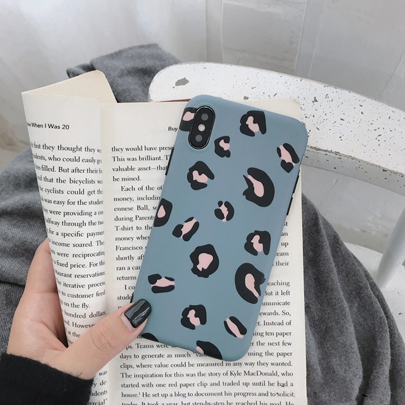 Leopard Patterned Soft Phone Case for iPhone