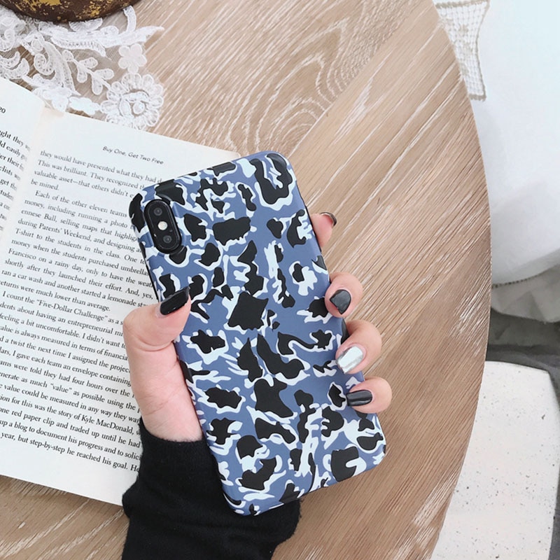 Leopard Patterned Soft Phone Case for iPhone