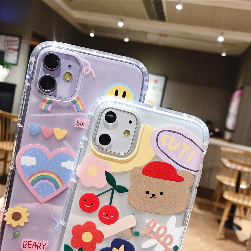 Cartoon Bear Phone Case for iPhone