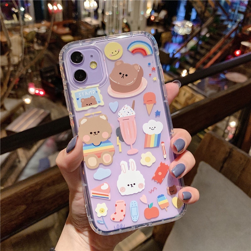 Cartoon Bear Phone Case for iPhone