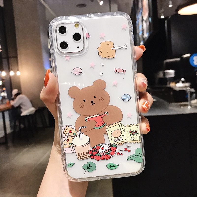Cartoon Bear Phone Case for iPhone