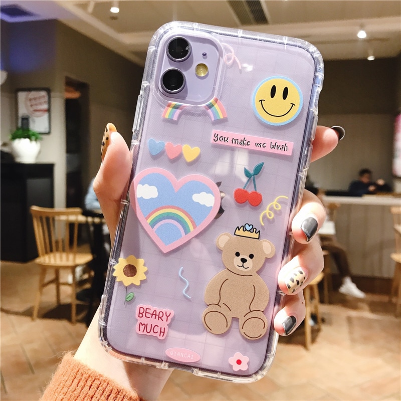 Cartoon Bear Phone Case for iPhone