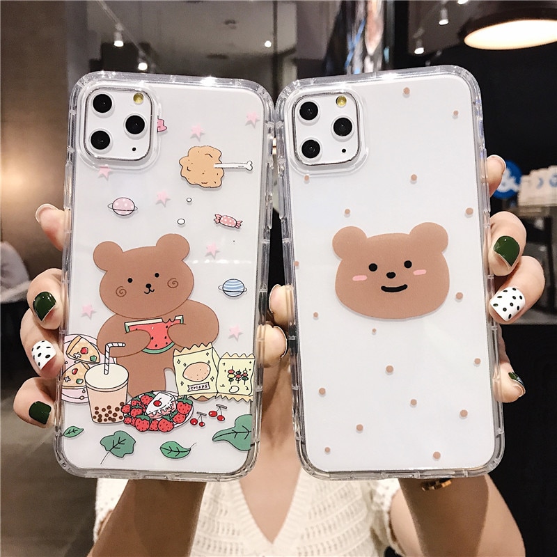 Cartoon Bear Phone Case for iPhone