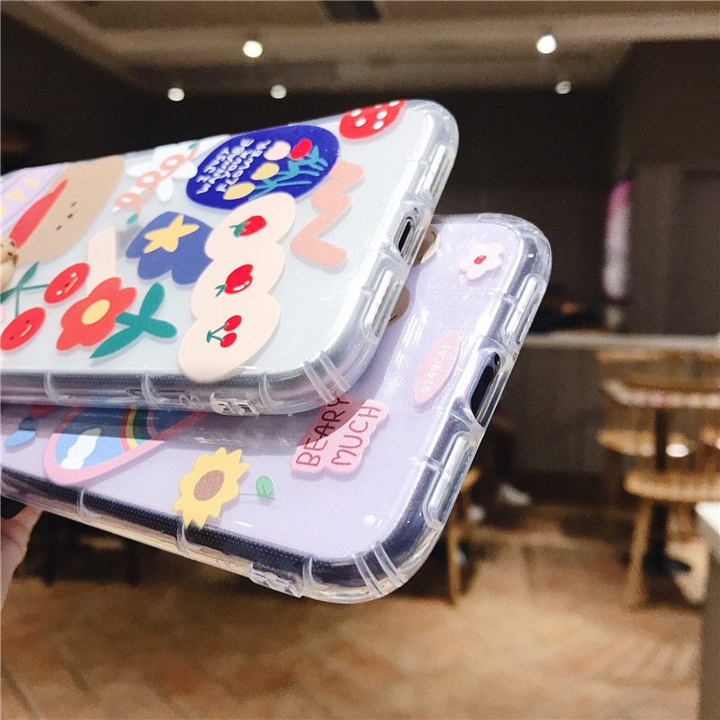 Cartoon Bear Phone Case for iPhone