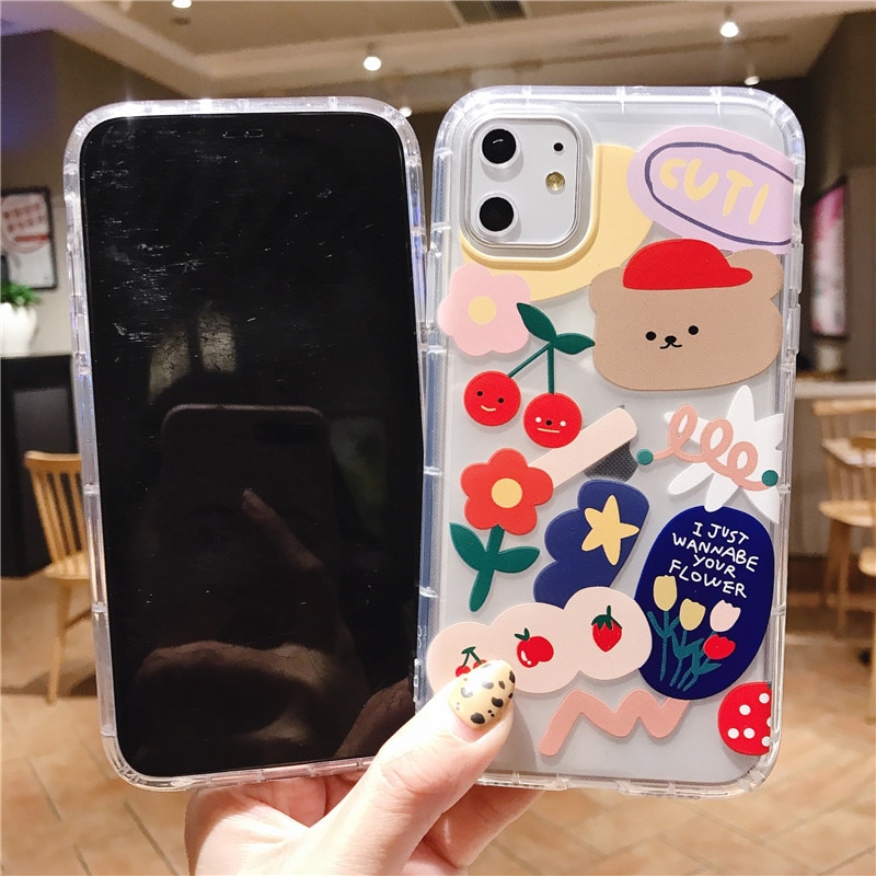 Cartoon Bear Phone Case for iPhone
