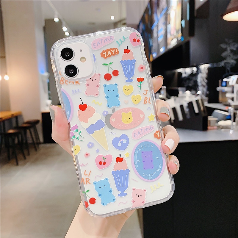 Cartoon Bear Phone Case for iPhone