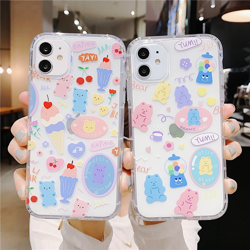 Cartoon Bear Phone Case for iPhone
