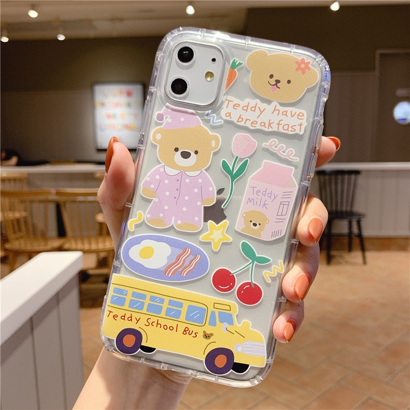 Cartoon Bear Phone Case for iPhone