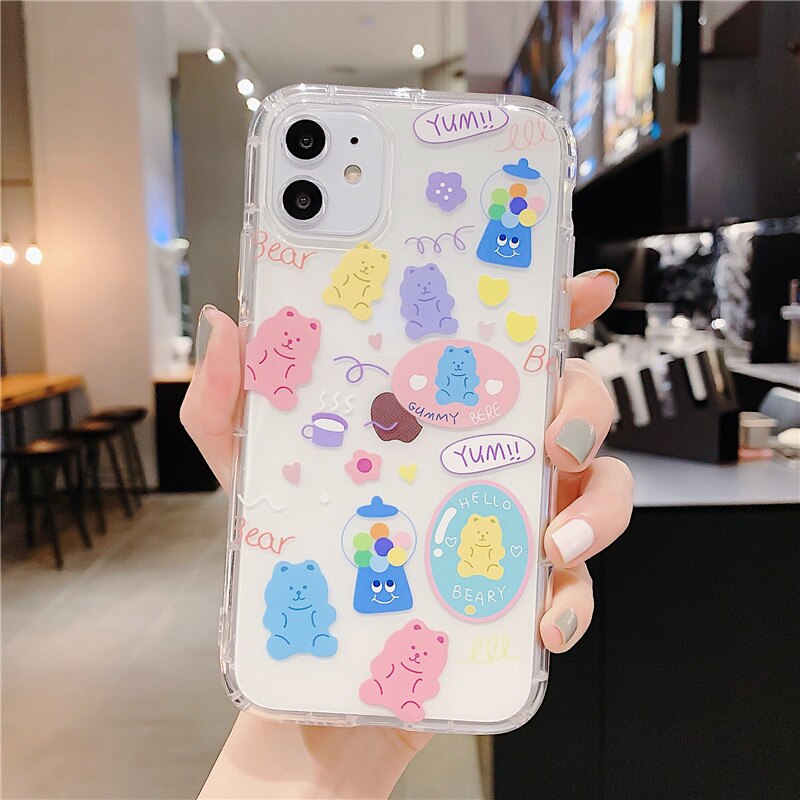 Cartoon Bear Phone Case for iPhone